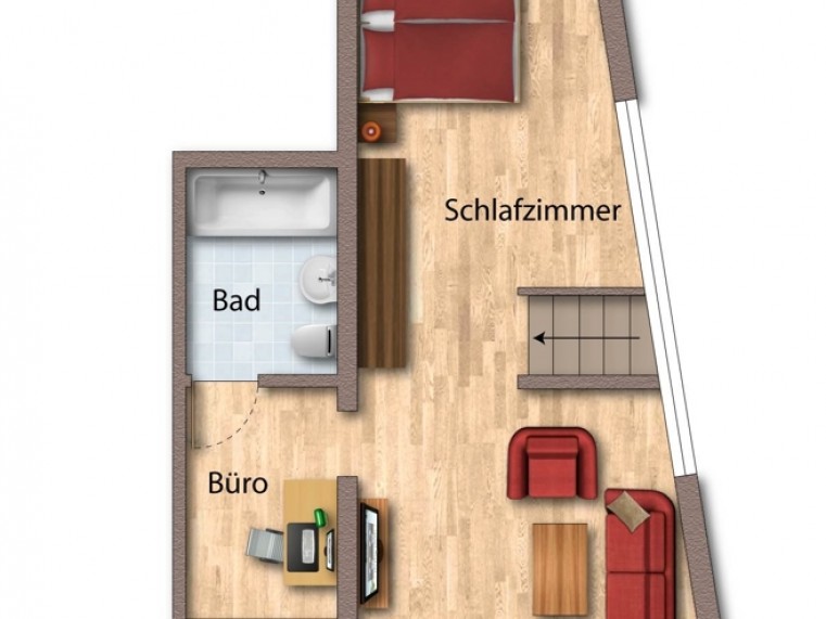 Obergeschoß Mietwhg. Top 2 Prosch